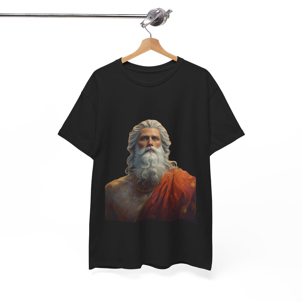 God Portrait T-Shirt — Classical Bearded Deity Art Tee