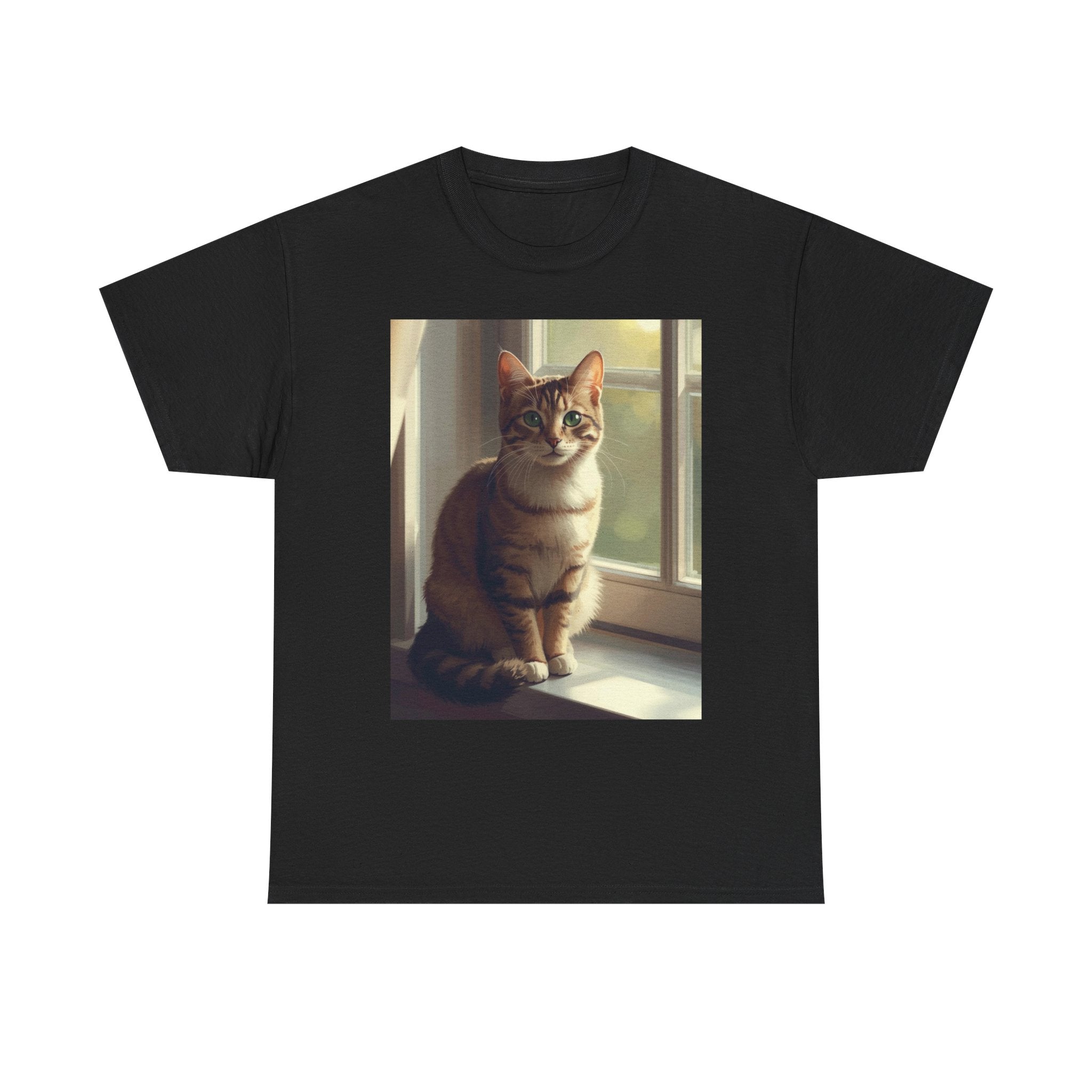 Cat Window Portrait T-Shirt
