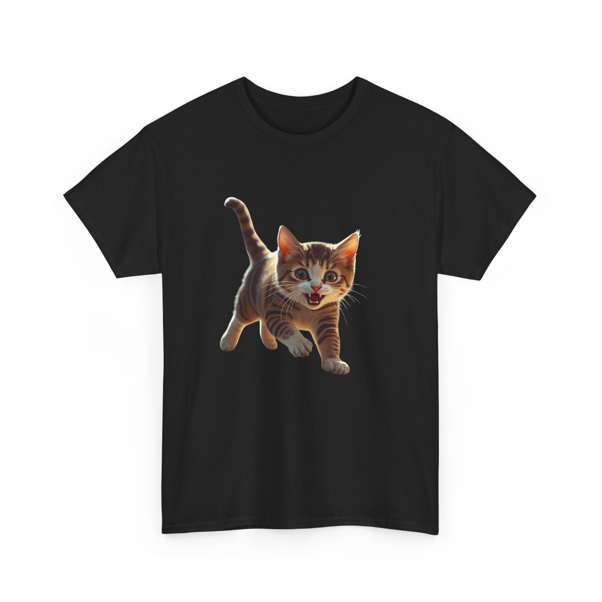 Kitten Graphic Tee — Cute Running Cat T-Shirt for Cat Lovers