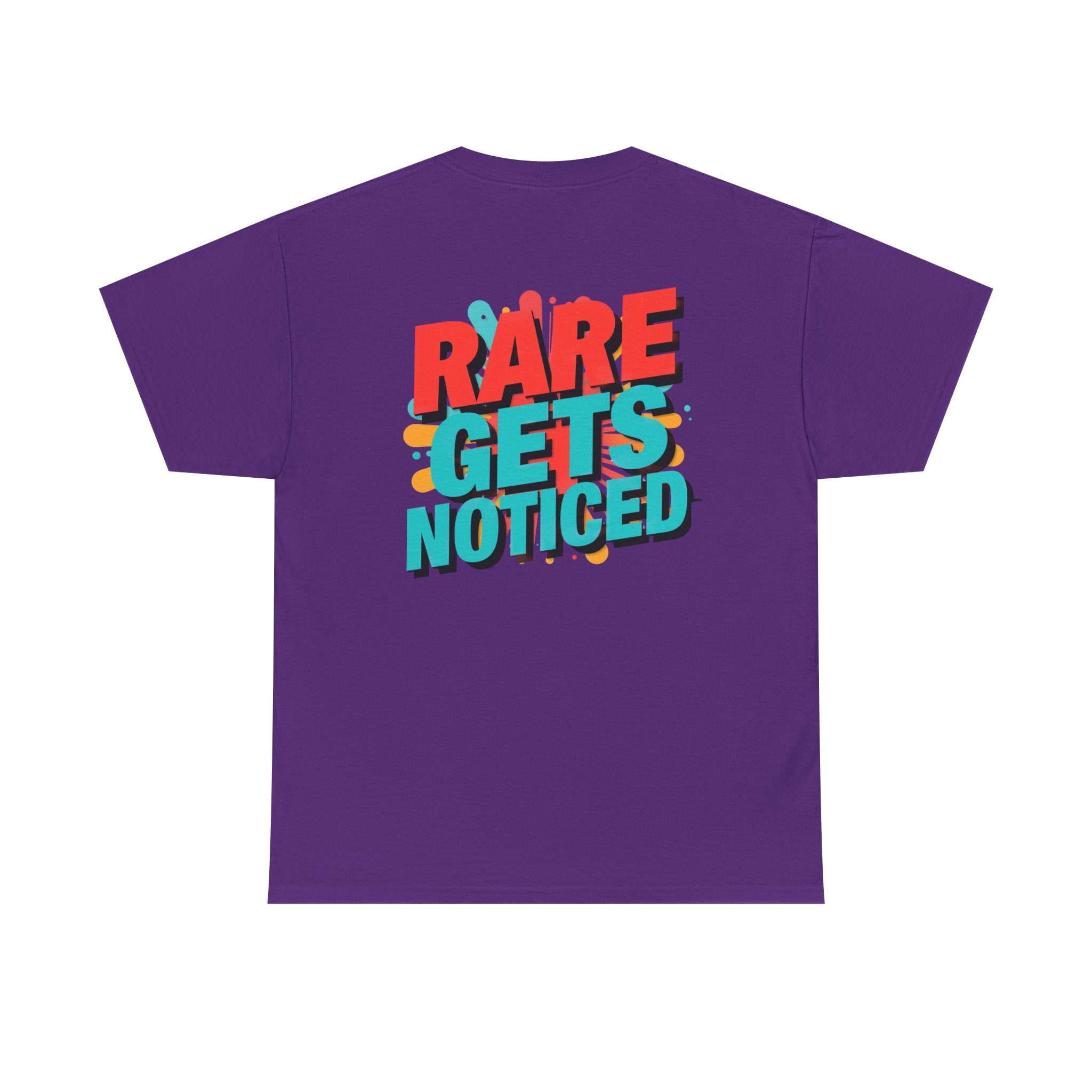 Rare Gets Noticed T-Shirt — Bold Retro Typography Tee