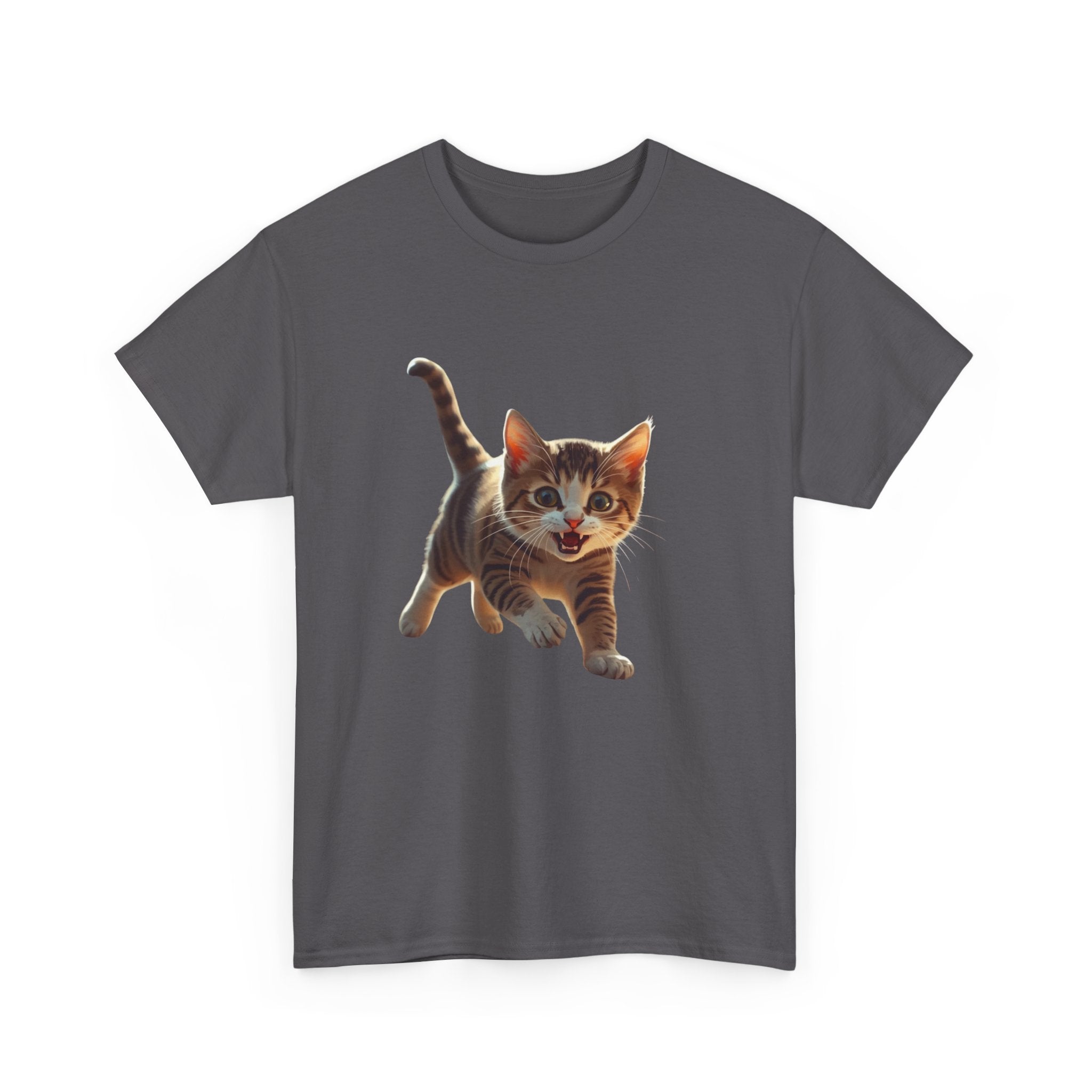 Kitten Graphic Tee — Cute Running Cat T-Shirt for Cat Lovers