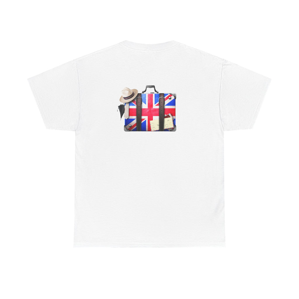 Travel Tee — Union Jack Suitcase Graphic T-Shirt