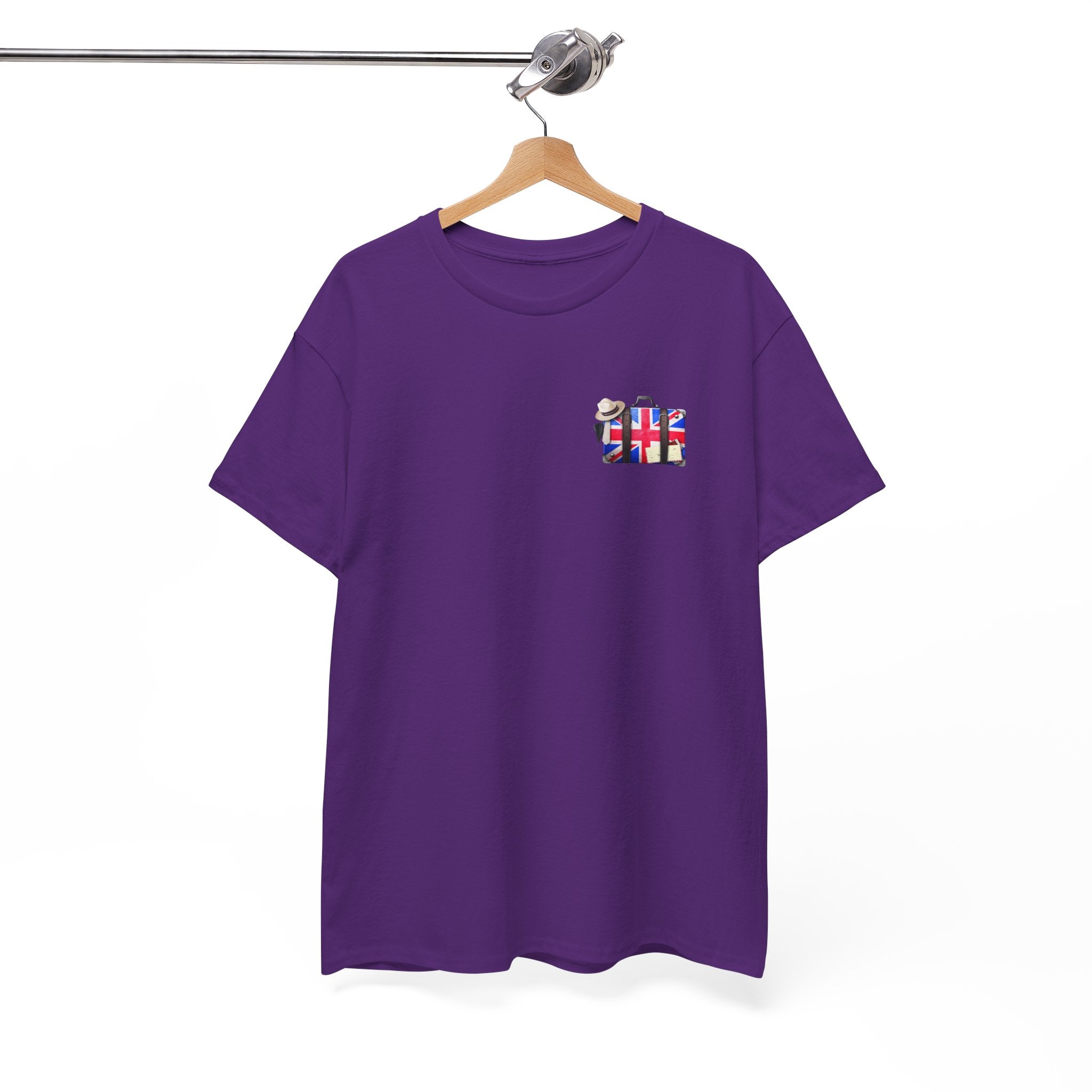 Travel Tee — Union Jack Suitcase Graphic T-Shirt