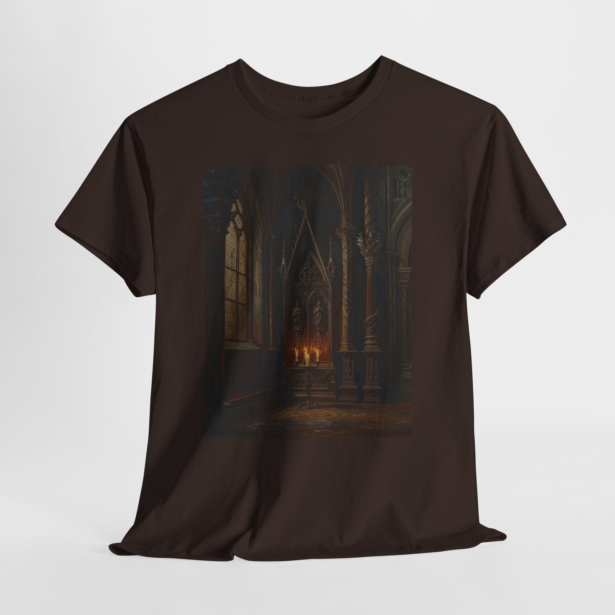 Gothic Cathedral Candlelight T-Shirt