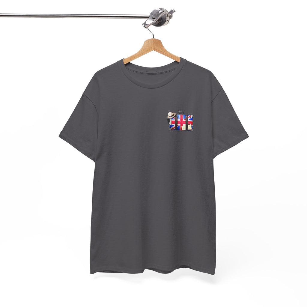 Travel Tee — Union Jack Suitcase Graphic T-Shirt