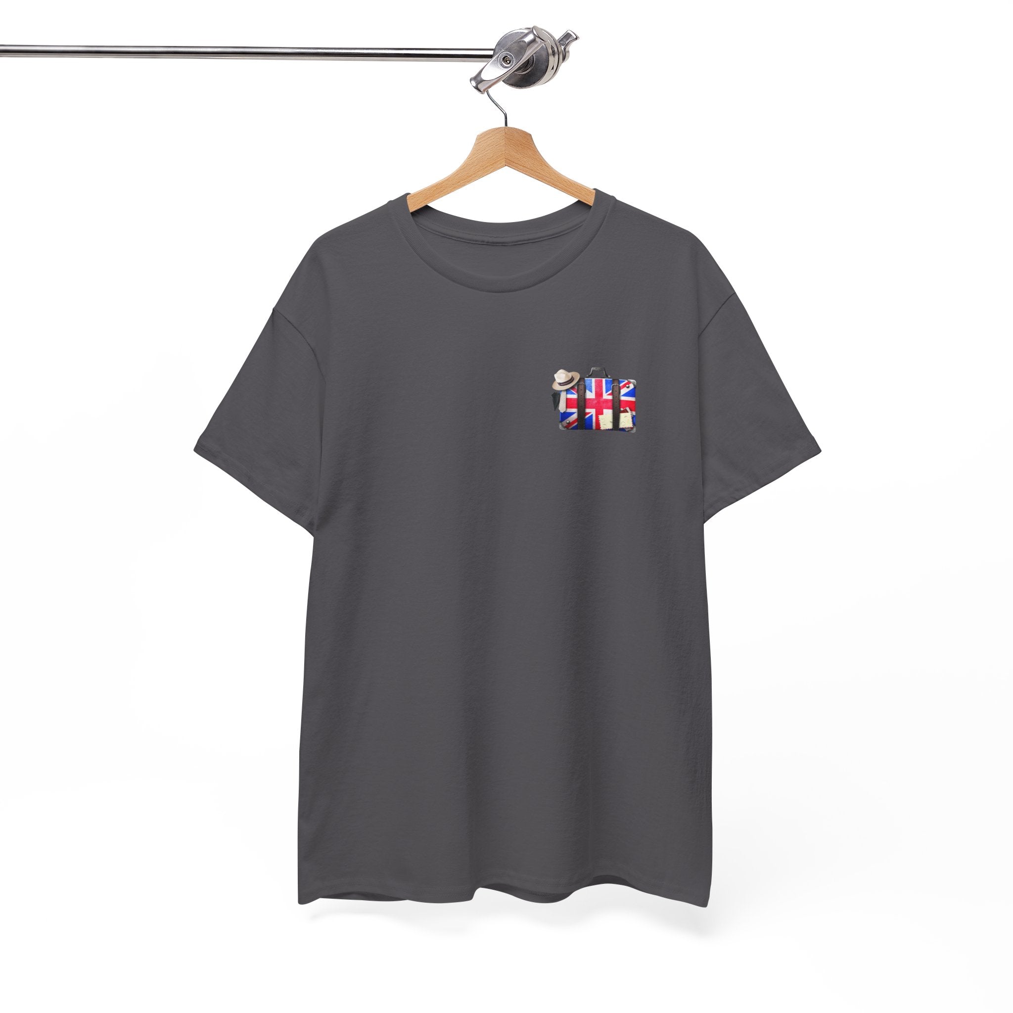Travel Tee — Union Jack Suitcase Graphic T-Shirt
