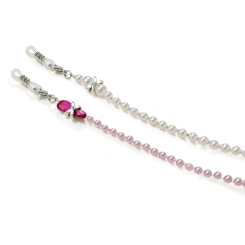 Stylish Pearl Beaded Eyeglasses Chain for Women Fashion Beads Pearl Lanyard Beaded Pearl Necklace