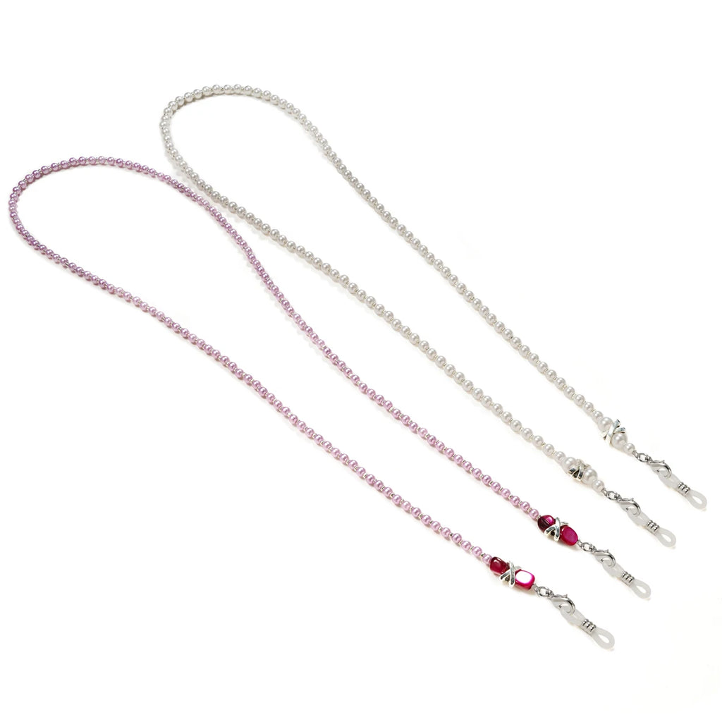 Stylish Pearl Beaded Eyeglasses Chain for Women Fashion Beads Pearl Lanyard Beaded Pearl Necklace