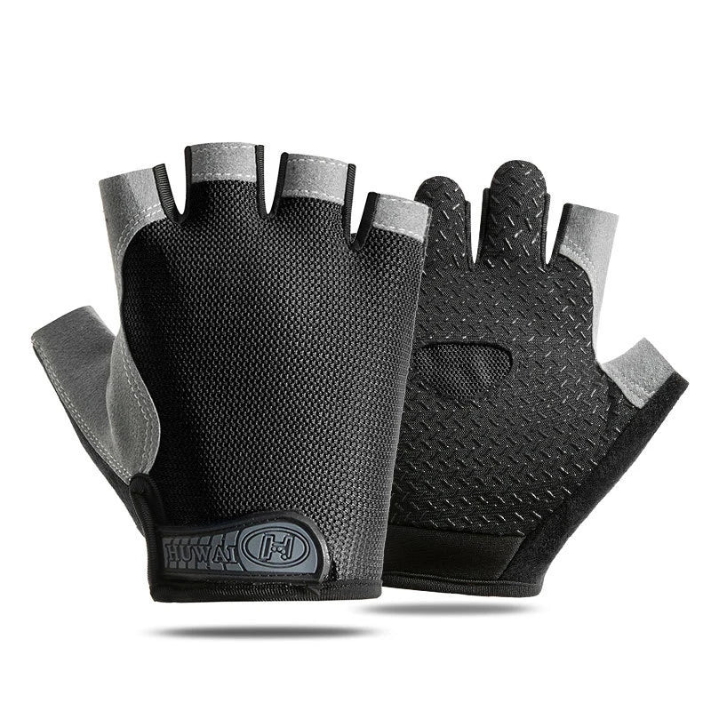 Weightlifting Gym Gloves Fitness Training Fingerless Women Men Bodybuilding Exercise Sports Gloves Cycling Anti-Slip Breathable