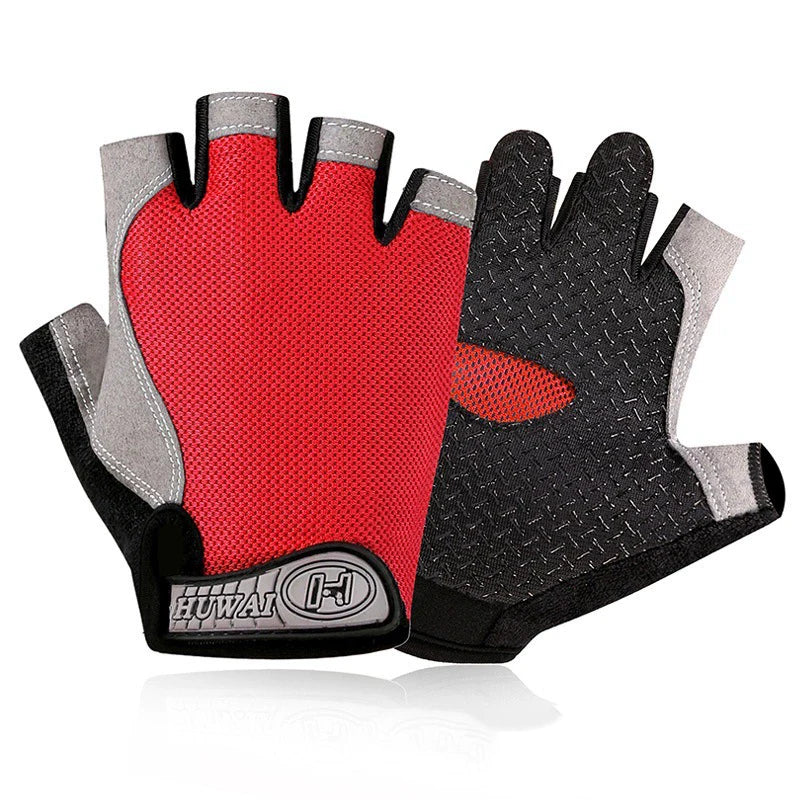 Weightlifting Gym Gloves Fitness Training Fingerless Women Men Bodybuilding Exercise Sports Gloves Cycling Anti-Slip Breathable
