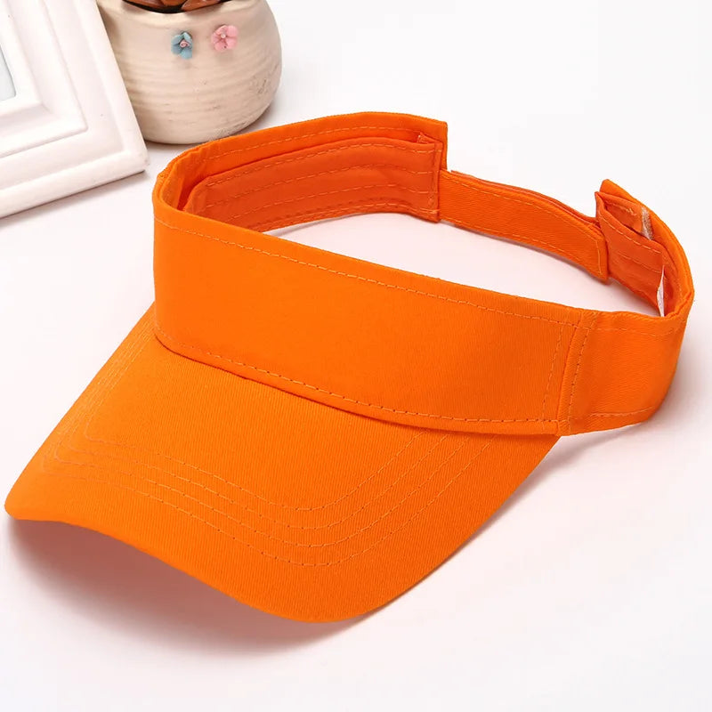Sport Visor Hats Adjustable Empty Top Baseball Cap Sun Protection Ball Caps Golf Visor for Women and Men