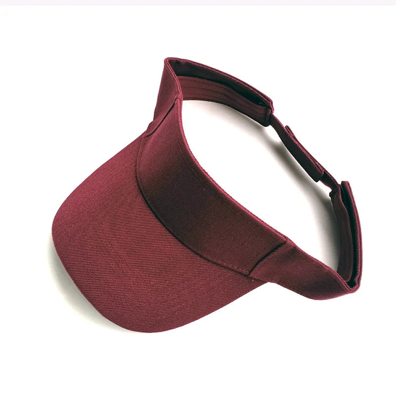 Sport Visor Hats Adjustable Empty Top Baseball Cap Sun Protection Ball Caps Golf Visor for Women and Men