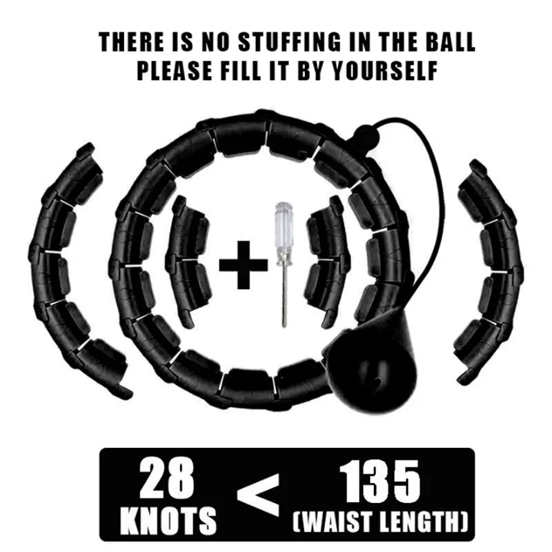 Fitness Hoop Weights for Home Exercise Sports Entertainment Sport Equipment for Slimming Portable Gym Ring Body