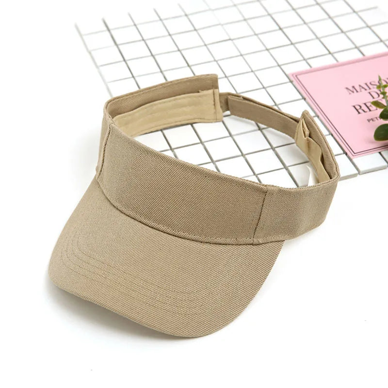 Sport Visor Hats Adjustable Empty Top Baseball Cap Sun Protection Ball Caps Golf Visor for Women and Men