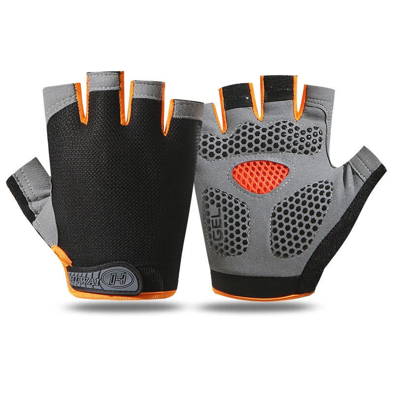 Weightlifting Gym Gloves Fitness Training Fingerless Women Men Bodybuilding Exercise Sports Gloves Cycling Anti-Slip Breathable