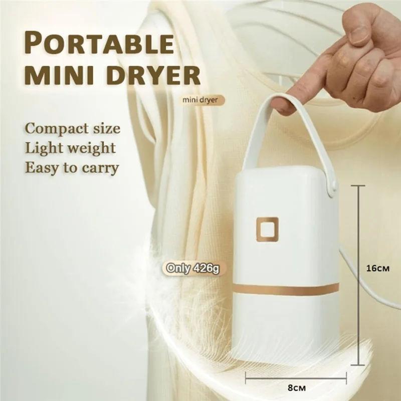 Easy-To-Use Mini Clothes Dryer With UK Plug - Portable Utility For Underwear And Lightweight Garments-Best Selling