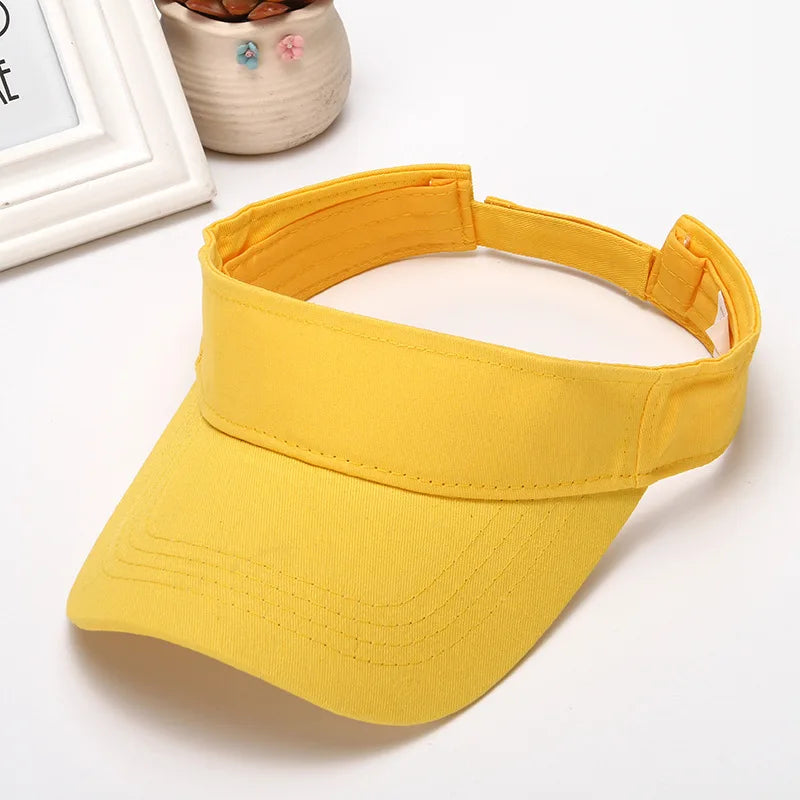 Sport Visor Hats Adjustable Empty Top Baseball Cap Sun Protection Ball Caps Golf Visor for Women and Men