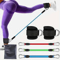 Resistance Band Set Workout Exercise Equipment Ankle Straps Fitness Yoga Elastic Fitness Bands for Home Gym Men and Women Sports