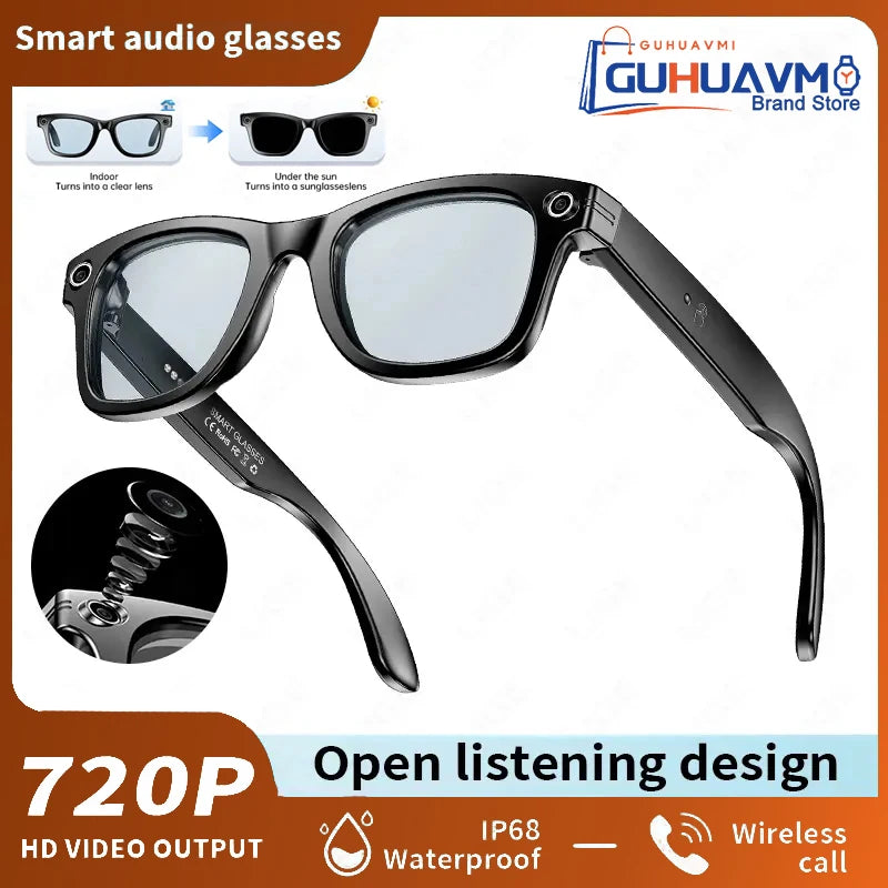 2026 smart glasses bluetooth camera Recording Videos AI Photo Recognition Answer 100+ Languages Translation Music Play Men Women