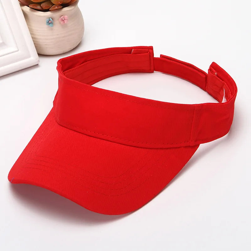 Sport Visor Hats Adjustable Empty Top Baseball Cap Sun Protection Ball Caps Golf Visor for Women and Men