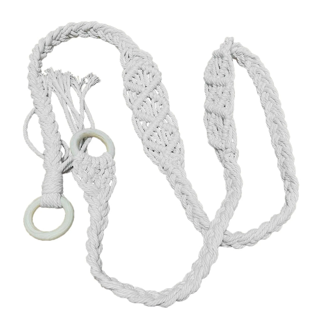 A79E-Yoga Mat Carry Strap Handmade Boho Crochet Macrame Adjustable Shoulder Strap for Yoga Mat Pilates Exercise Fitness
