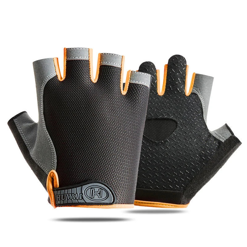 Weightlifting Gym Gloves Fitness Training Fingerless Women Men Bodybuilding Exercise Sports Gloves Cycling Anti-Slip Breathable