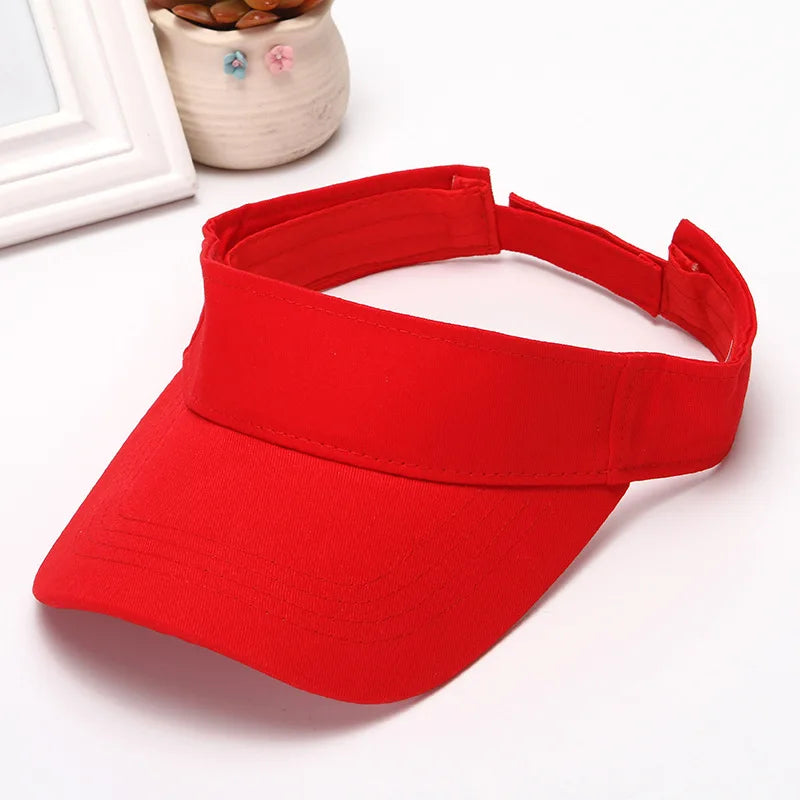 Sport Visor Hats Adjustable Empty Top Baseball Cap Sun Protection Ball Caps Golf Visor for Women and Men