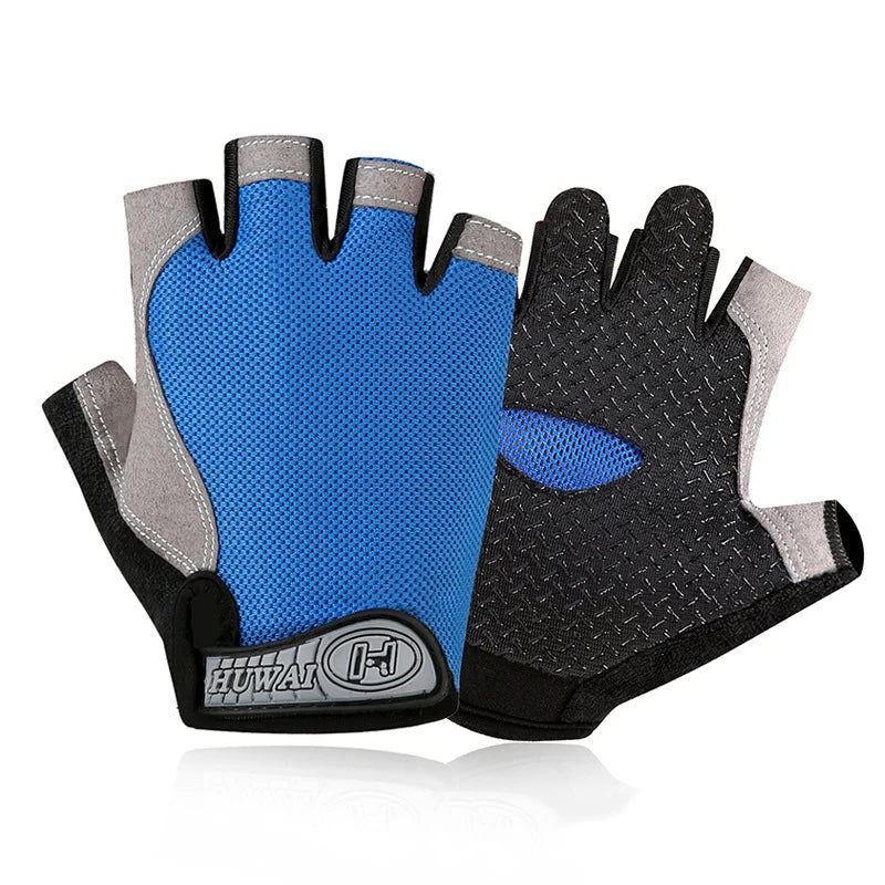 Weightlifting Gym Gloves Fitness Training Fingerless Women Men Bodybuilding Exercise Sports Gloves Cycling Anti-Slip Breathable