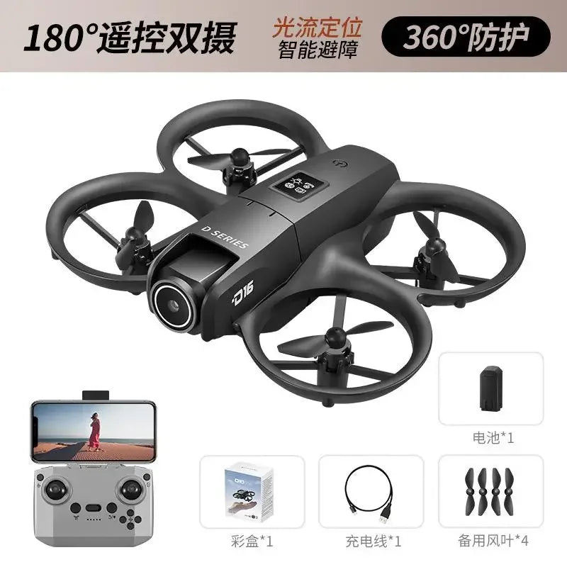 Lenovo Mini D16 Drone with 8K Dual Camera 180° Adjustable Optical Flow Obstacle Avoidance Remote-Controlled Quadcopter