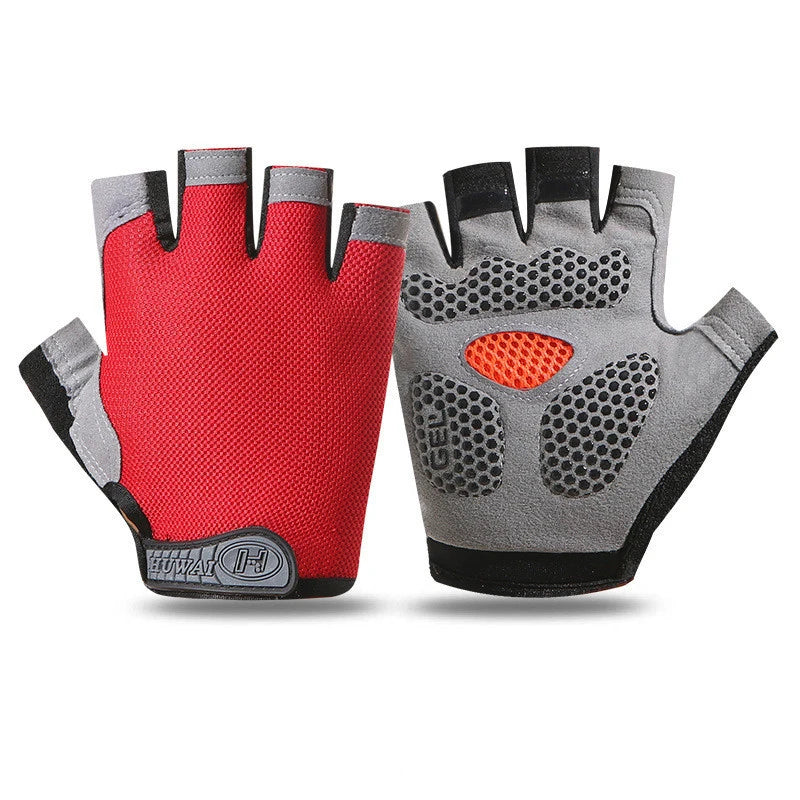 Weightlifting Gym Gloves Fitness Training Fingerless Women Men Bodybuilding Exercise Sports Gloves Cycling Anti-Slip Breathable