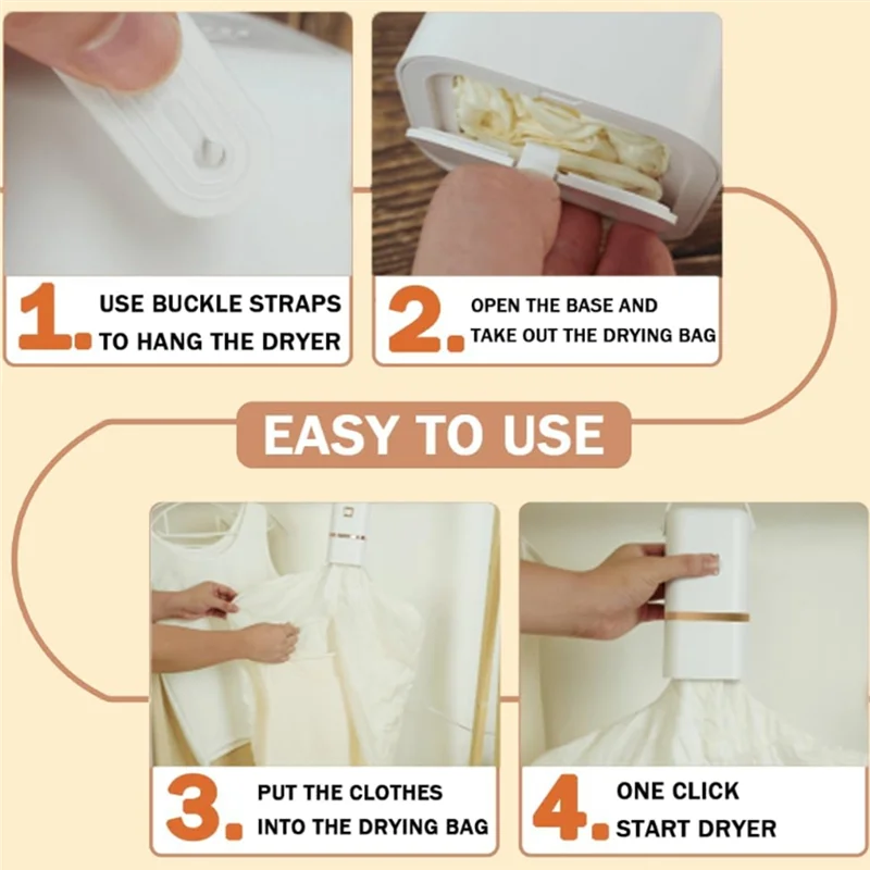 Easy-To-Use Mini Clothes Dryer With UK Plug - Portable Utility For Underwear And Lightweight Garments-Best Selling