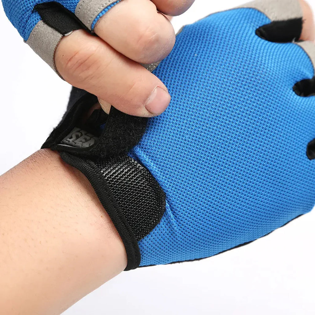 Weightlifting Gym Gloves Fitness Training Fingerless Women Men Bodybuilding Exercise Sports Gloves Cycling Anti-Slip Breathable