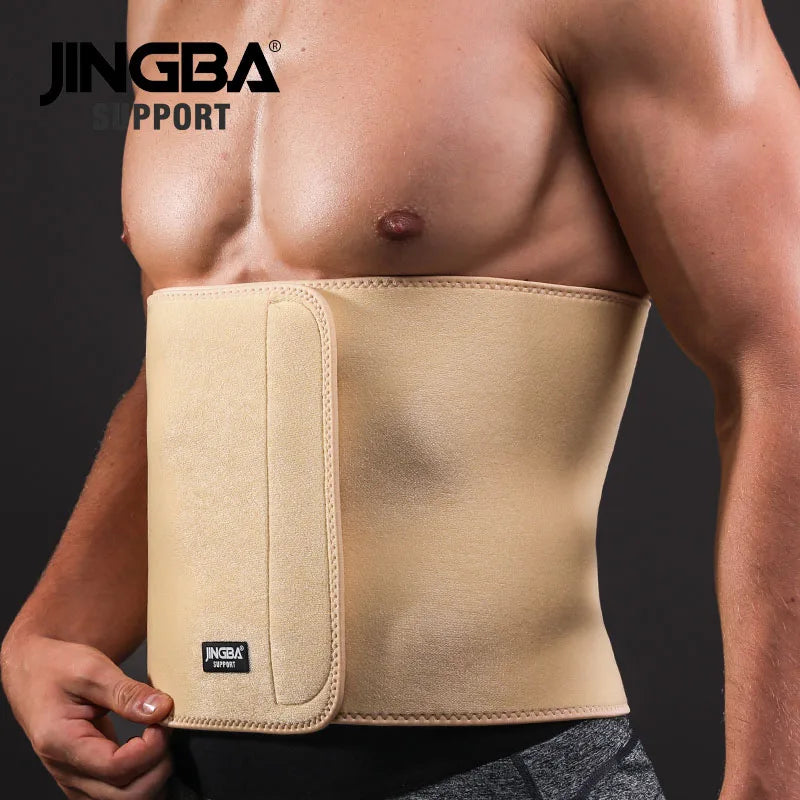 JINGBA SUPPORT Adjustable Modeling Body Corset Shaper Waist Trimmer Slim Fit Abdominal Waist Sweat Belt