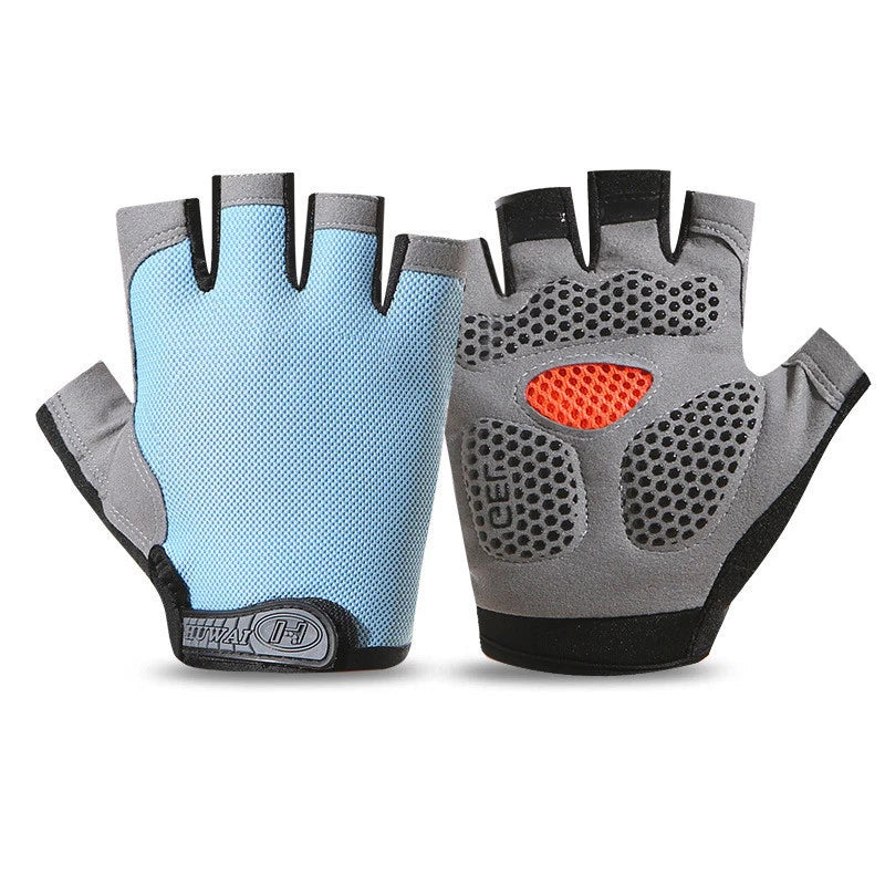 Weightlifting Gym Gloves Fitness Training Fingerless Women Men Bodybuilding Exercise Sports Gloves Cycling Anti-Slip Breathable