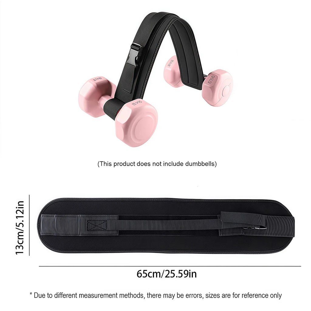 Weightlifting Hip Bridge Belt, Weight Training Plank Squats Assist Straps, Dumbbell Load Hip Protection Workout Assist Belt