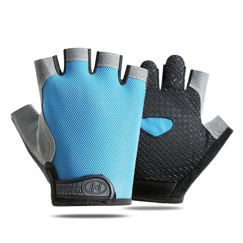 Weightlifting Gym Gloves Fitness Training Fingerless Women Men Bodybuilding Exercise Sports Gloves Cycling Anti-Slip Breathable