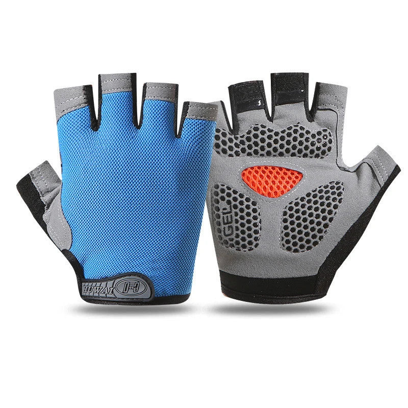 Weightlifting Gym Gloves Fitness Training Fingerless Women Men Bodybuilding Exercise Sports Gloves Cycling Anti-Slip Breathable