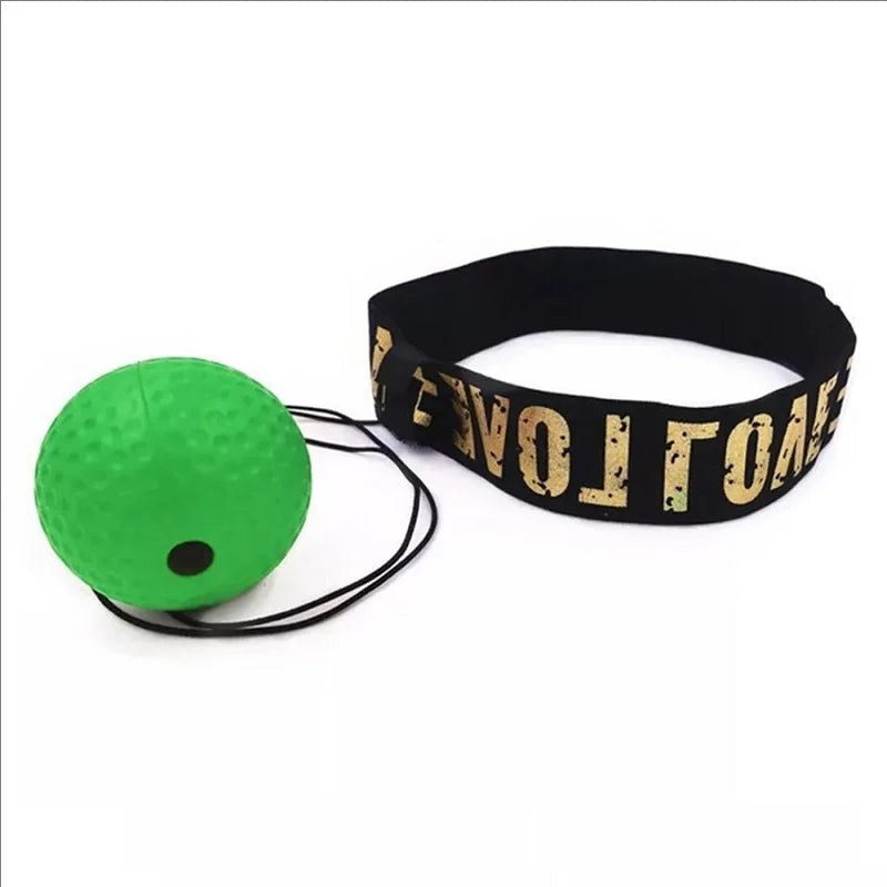 Muay Thai Boxing Speed Ball with Headband for Sanda Boxing Fighting Fast Speed Reaction Time Training Boxing Reflex Trainer