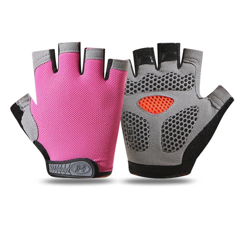 Weightlifting Gym Gloves Fitness Training Fingerless Women Men Bodybuilding Exercise Sports Gloves Cycling Anti-Slip Breathable