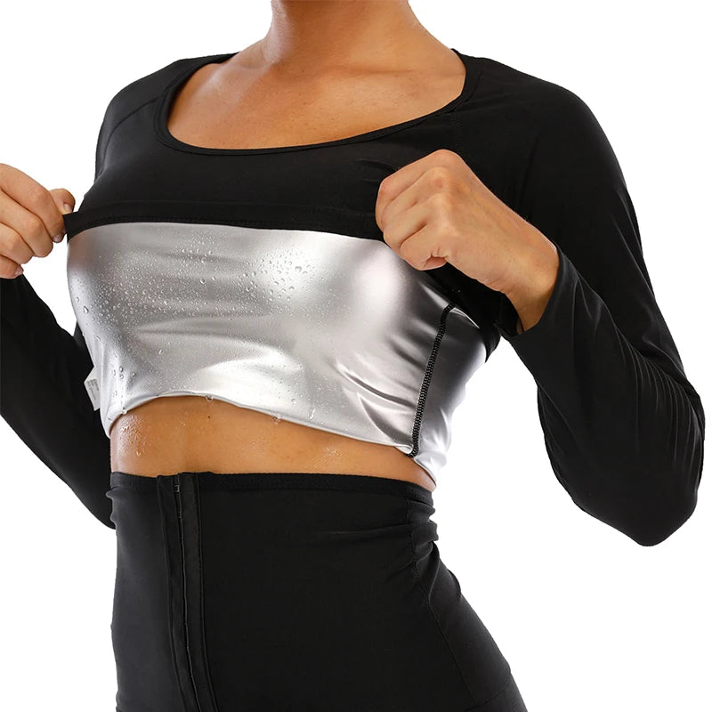 Sauna Suit Women Gym Clothing Sweating Weight Loss Female Activewear Fat Burning Slimming Tracksuit Workout Fitness Sportswear