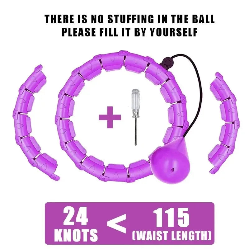 Fitness Hoop Weights for Home Exercise Sports Entertainment Sport Equipment for Slimming Portable Gym Ring Body