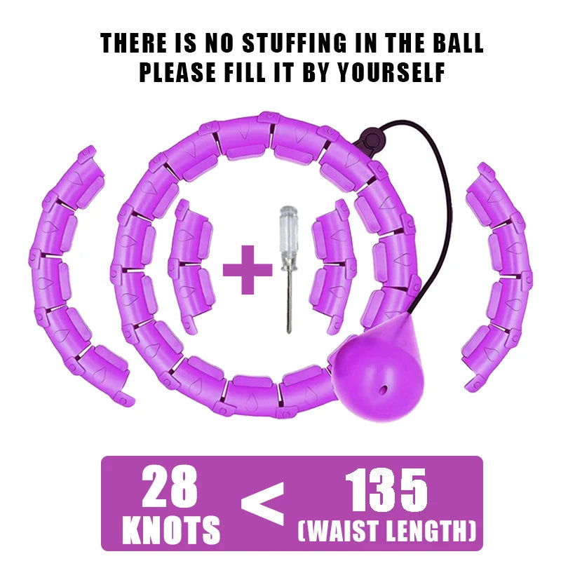 Fitness Hoop Weights for Home Exercise Sports Entertainment Sport Equipment for Slimming Portable Gym Ring Body