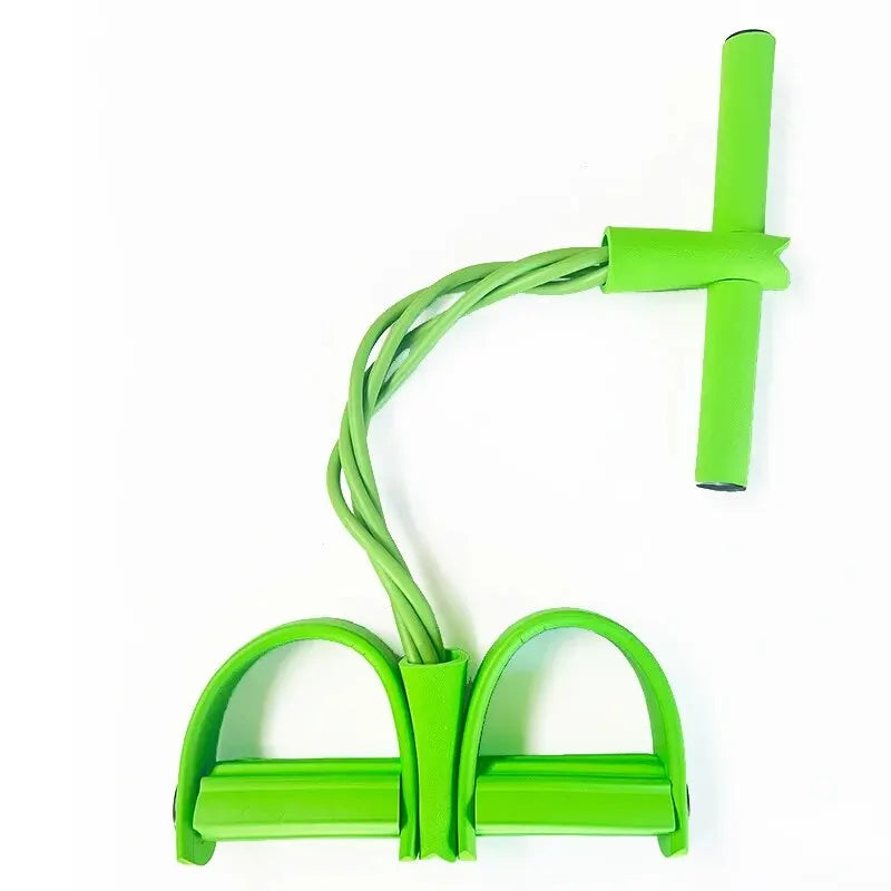Four-Tube Pedal Tensioner Multi-functional Household Fitness Equipment Yoga Abdominal Strengthening Elastic Band Resistance Rope