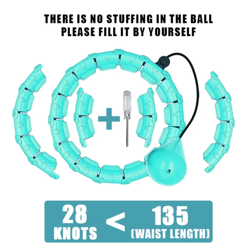 Fitness Hoop Weights for Home Exercise Sports Entertainment Sport Equipment for Slimming Portable Gym Ring Body