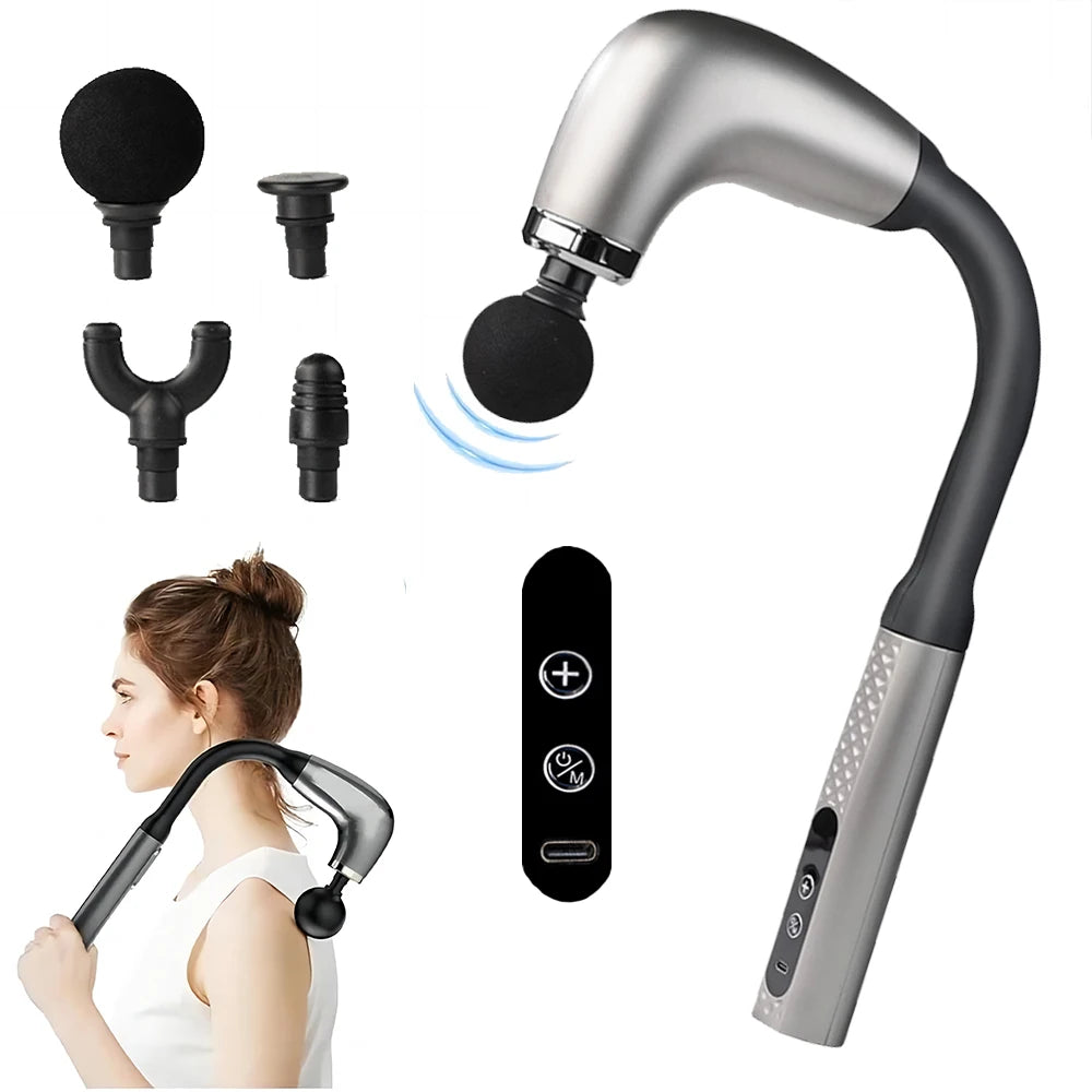 2026 New Smart Fascia Gun Electric Massager Massage Hammer Electric Fascia Gun Home Handheld Hammer Back Artifact Christmas Gift