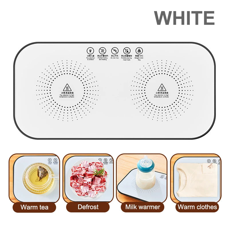 Multifunctional Electric Warming Tray Food Constant Temperature Warm Plate Fast Full Surface Heating Food Warm Dishes