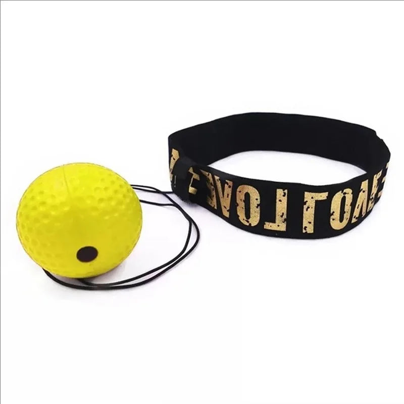Muay Thai Boxing Speed Ball with Headband for Sanda Boxing Fighting Fast Speed Reaction Time Training Boxing Reflex Trainer