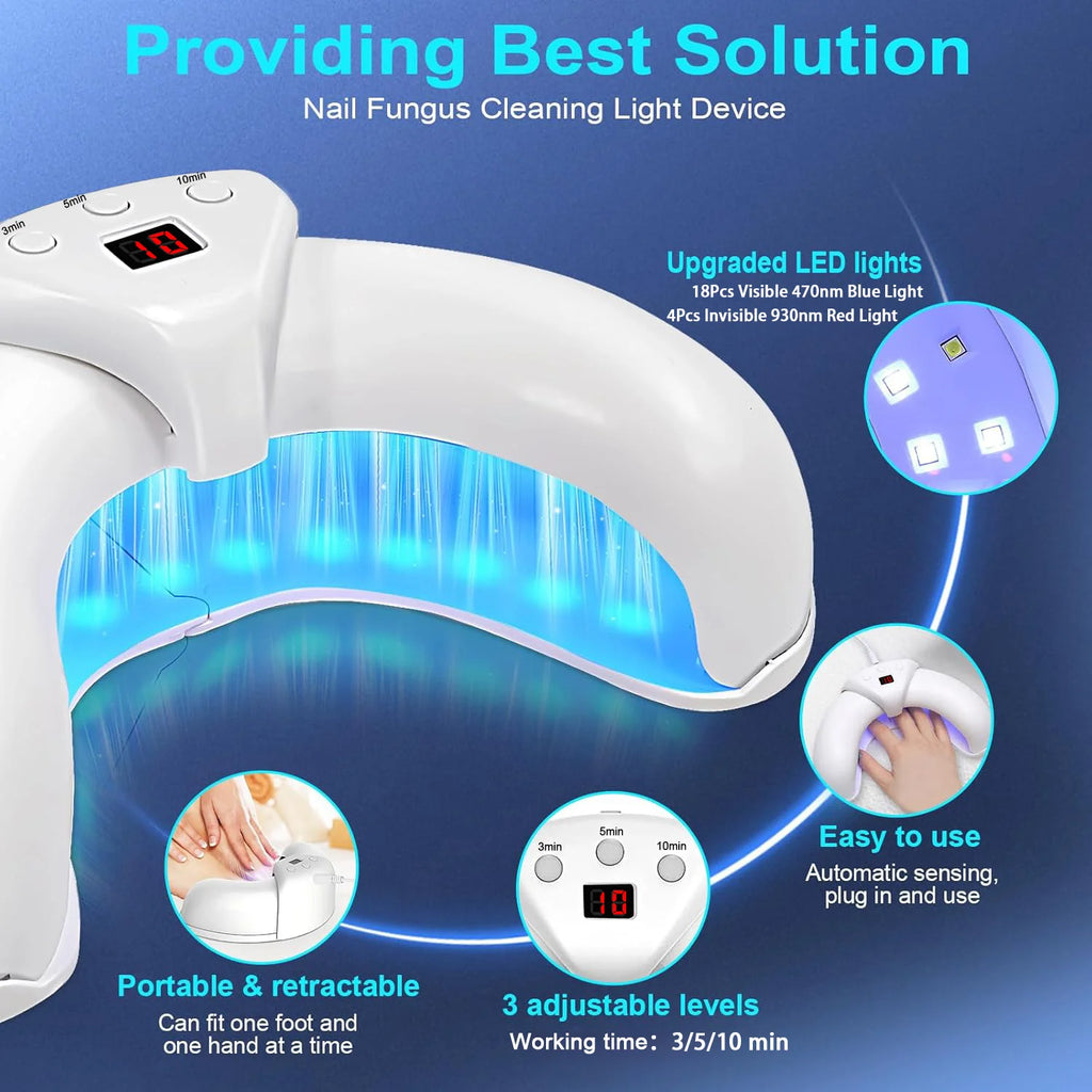 Nail Fungus Laser Treatment Device Repair Toenail Fingernail Fungus Treat Onychomycosis Therapy Cure Machine Effectively Remove