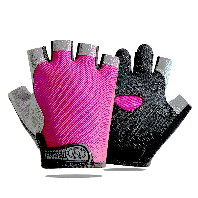 Weightlifting Gym Gloves Fitness Training Fingerless Women Men Bodybuilding Exercise Sports Gloves Cycling Anti-Slip Breathable