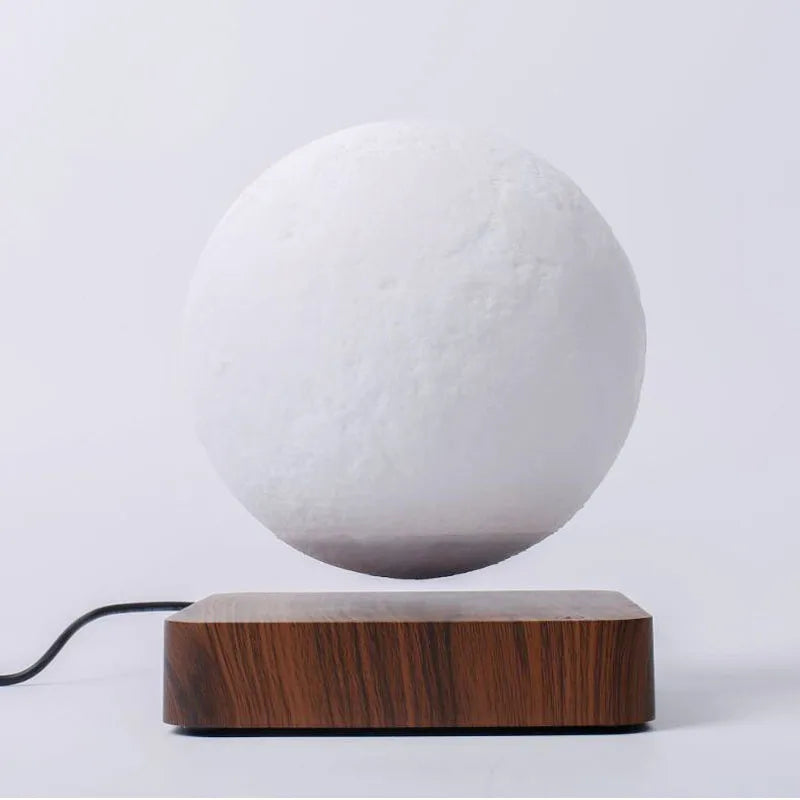 Magnetic Levitation LED Night Light Rotating Suspension Creativity Floating Atmosphere Desk Lamp for Indoor Table Decor